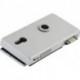 Serrure de porte en verre OFFICE Classic LM argent elox.PZ DIN gauche DORMAKABA