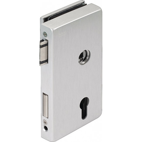 Serrure de porte en verre OFFICE Classic LM argent elox.PZ DIN droite DORMAKABA
