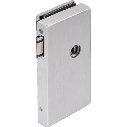 Serrure de porte en verre OFFICE Classic LM argent elox.UV DIN droite DORMAKABA