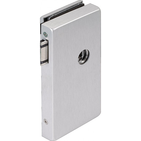 Serrure de porte en verre OFFICE Classic LM argent elox.UV DIN droite DORMAKABA