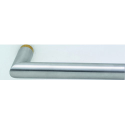Paire de poignées de porte en verre MAME Inox matt pour Drückerpour VK 8mm DORMAKABA