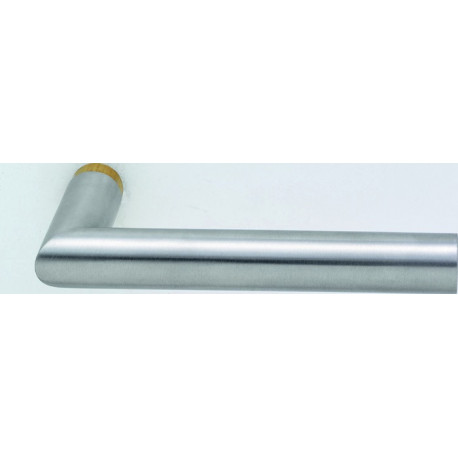 Paire de poignées de porte en verre MAME Inox matt pour Drückerpour VK 8mm DORMAKABA