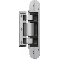 Charnière pour porte en verre TEG 310 2D 60 Alu.ma noir 60kg cache ESG 8/10mm (Par 2)
