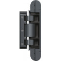 Charnière pour porte en verre TEG 310 2D 60 Alu.ma gris pur 60kg cache ESG 8/10mm (Par 2)