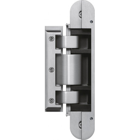 Charnière pour porte en verre Tectus TEG 310 2D 80 Inox matttt brossé 80kg cache (Par 2)