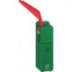 EXIT alarm 7411-10 préparé pour demi-cylindre mm peint en vert, basé sur ASSA ABLOY