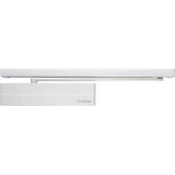 Ferme-porte à rail de guidage DC 500, installation standard, côté paumelles EN 1-4 blanc 9016 EN 1-4