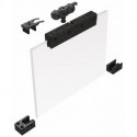 Système coulissant 73 Portes en verre 80 kg Kit de conversion ESG 8/10 mm HELM