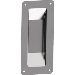 Poignée à encastré pour portes coulissantes en acier galvanisé