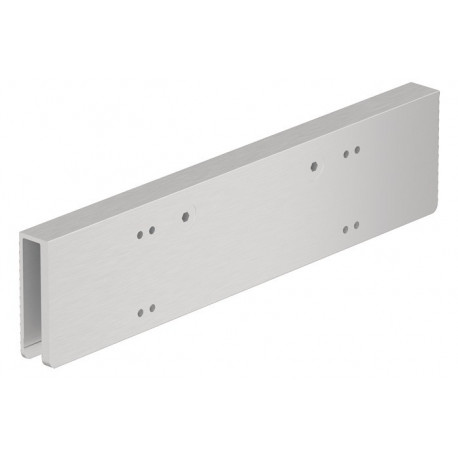 Patin de porte en verre TS 92 XEA argenté P600 DORMAKABA