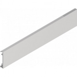 Clip couvercle aluminium effet inox anodisé à clipser sur 2100 mm