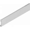 Clip couvercle aluminium effet inox anodisé à clipser sur 2100 mm