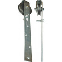 Poulie pour portail coulissant 140mm acier max.130kg 14/17mm Heinrich