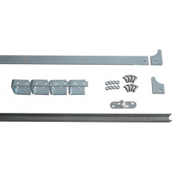 Jeu de rails 80785 Rail 30x5 mm acier galvanisé Galets 60 mm HBS-BETZ