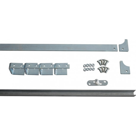 Jeu de rails 80785 Rail 30x5 mm acier galvanisé Galets 60 mm HBS-BETZ