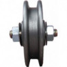 Poulie pour portail coulissant 140mm acier 130kg 14/17mm Heinrich