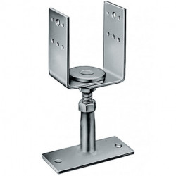 Pied de poteau PVDB 70x160x8mm acier galvanisé - A visser SIMPSON STRONG TIE