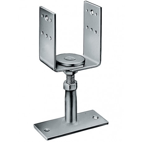 Pied de poteau PVDB 70x160x8mm acier galvanisé - A visser SIMPSON STRONG TIE