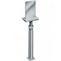 Pied de poteau PVIG/PVIBG 60x90x10mm acier galvanisé - A sceller