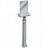 Pied de poteau PVIG/PVIBG 60x90x10mm acier galvanisé - A sceller