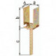 Support poteau ETA-10/0210 71-131x110x200x70mm Galvanisé à chaud