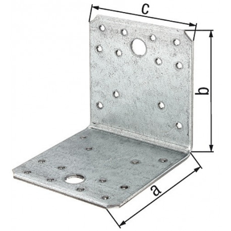 Equerre Connecteur d'angle 70x55x70mm S.2,5mm ETA-08/0165 GAH (Par 50)