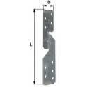 Connecteur Ancrage de panne de chevron G/D 170x33x2mm GAH (Par 50)