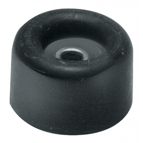 Tampon de porte D.40mm H.25mm caoutchouc rouge a visser (Par 50)