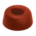 Tampons de siège de toilette D.21mm H.10mm caoutchouc rouge (Par 100)