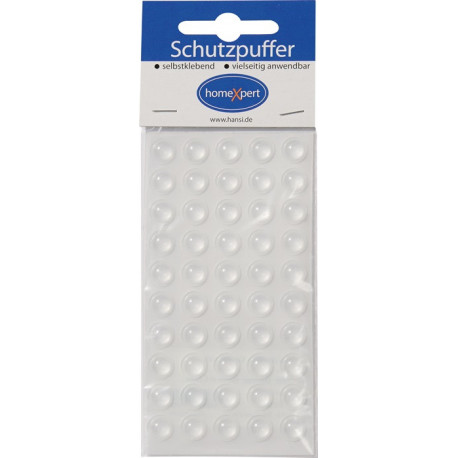 Tampon 10mm Plastique transparent auto-adhésif
