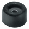 Tampon de porte D.30mm H.18mm caoutchouc noir a visser (Par 100)