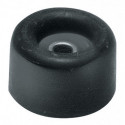 Tampon de porte D.40mm H.35mm caoutchouc noir a visser (Par 25)