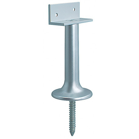 Support de cloison largeur 60 mm hauteur 150 mm aluminium F1 / coloris naturel DENI