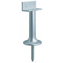 Support de cloison largeur 60 mm hauteur 150 mm aluminium F1 / coloris naturel DENI