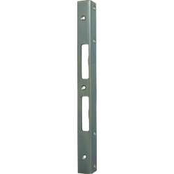 Plaque de verrou porte d'angle de sécurité L.300mm B.25mm S.3mm Acier galvanisé