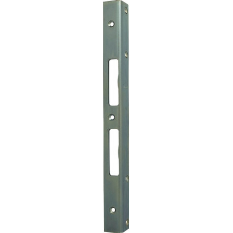 Plaque de verrou porte d'angle de sécurité L.300mm B.25mm S.3mm Acier galvanisé