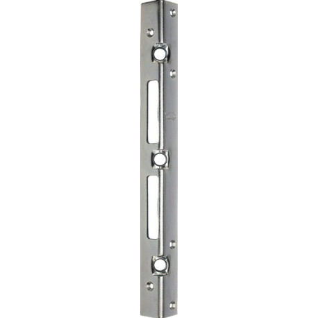 Plaque de verrou porte d'angle de sécurité L.300mm B.25mm S.3mm Acier galvanisé 006/921/V