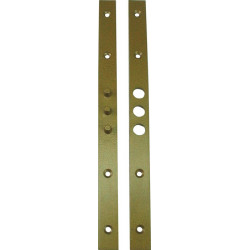 Plaque plate fixation L.280mm B.20mm S.3mm acier galvanisé.006/770/V SCHNEGEL