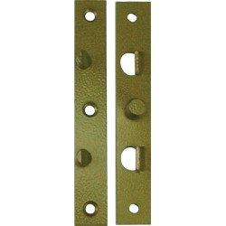 Plaque plate fixation L.140mm B.22mm S.3mm acier galvanisé