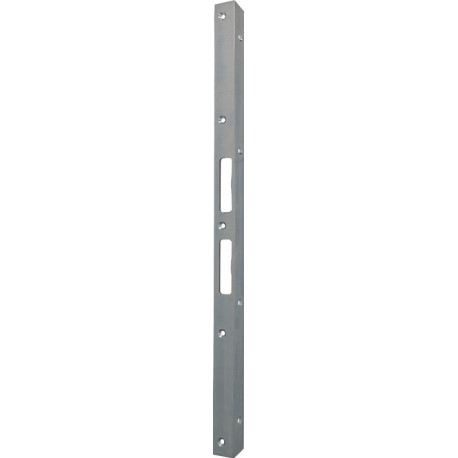 Plaque de verrou porte d'angle de sécurité L.500mm B.25mm S.3mm Acier galvanisé 006/650/V