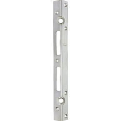 Plaque de verrou porte d'angle de sécurité L.300mm B.25mm S.3mm Acier galvanisé 006/910/V SCHNEGEL