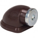 Support de porte magnétique 011/572/1 hauteur 38 mm plastique gris fixation cheville SCHNEGEL