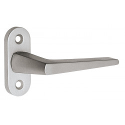 Poignée de fenêtre 1512/0000 Alu.F2/argent 35mm Stand.EDI