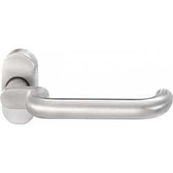 Poignée porte 1130/2133 Inox EST droit carré.9mm EDI