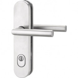 Poigné porte Logo 8745/7203 Alu.F1 72mm 35-45mm EDI