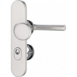 Poigné porte METIS 8742/0272 Alu.F1 72mm 35-45mm EDI