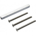 Kit de fixation porte Nr.31 63-67mm M6x75 carré.8x100mm EDI