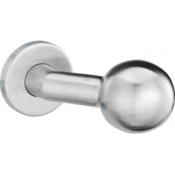 Bouton de porte K4 / 052/02 Inox Support F00 Tête sphérique coudée 8 mm