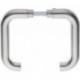 Paire de poignées de porte 103 inox F00 axe carré 8 mm