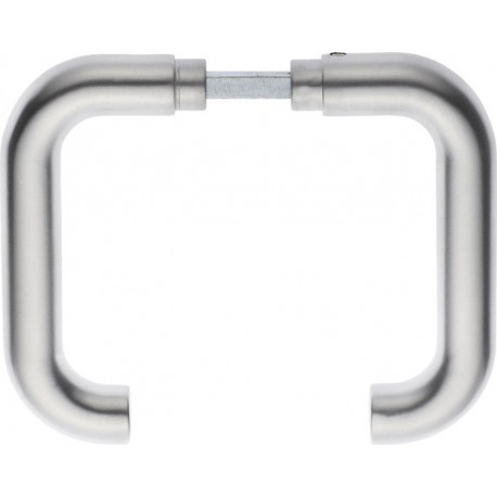 Paire de poignées de porte 103 inox F00 axe carré 8 mm